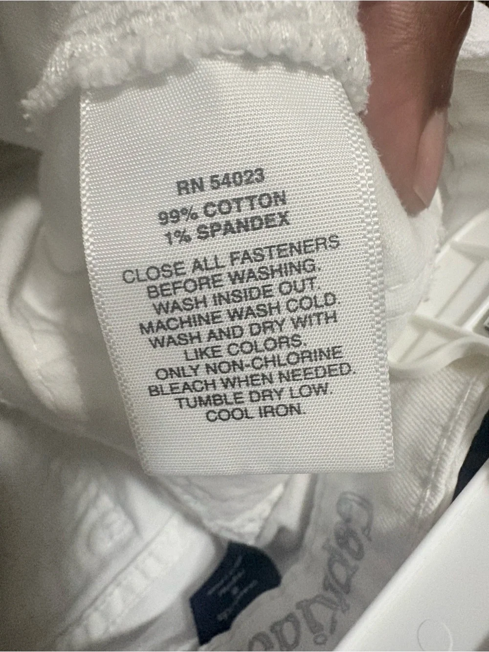 Pre-owned GAP Kids 1969 White Denim Jeans, Regular/Size: 6